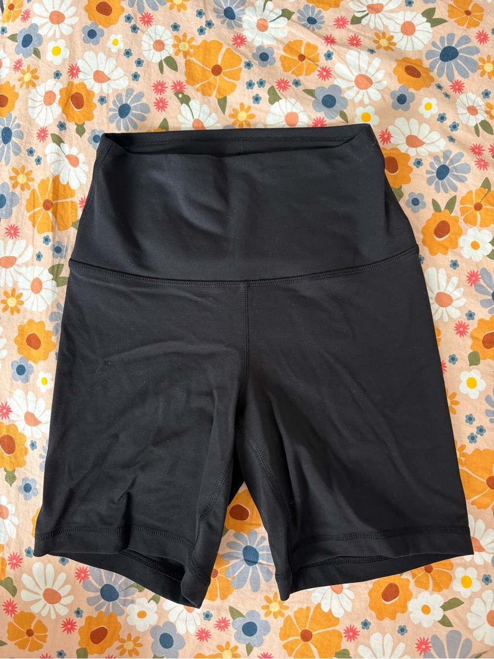 Quince High-Waist Black Women's Active Bike Shorts- size XS